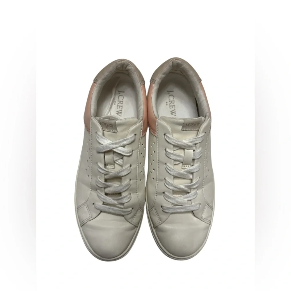 J. Crew Cream and Pink Women's SneakersSize 7